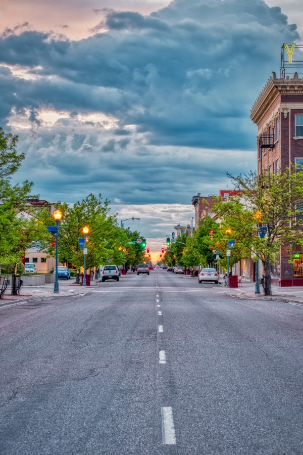 Storm Over Main Street by Brian J Riley